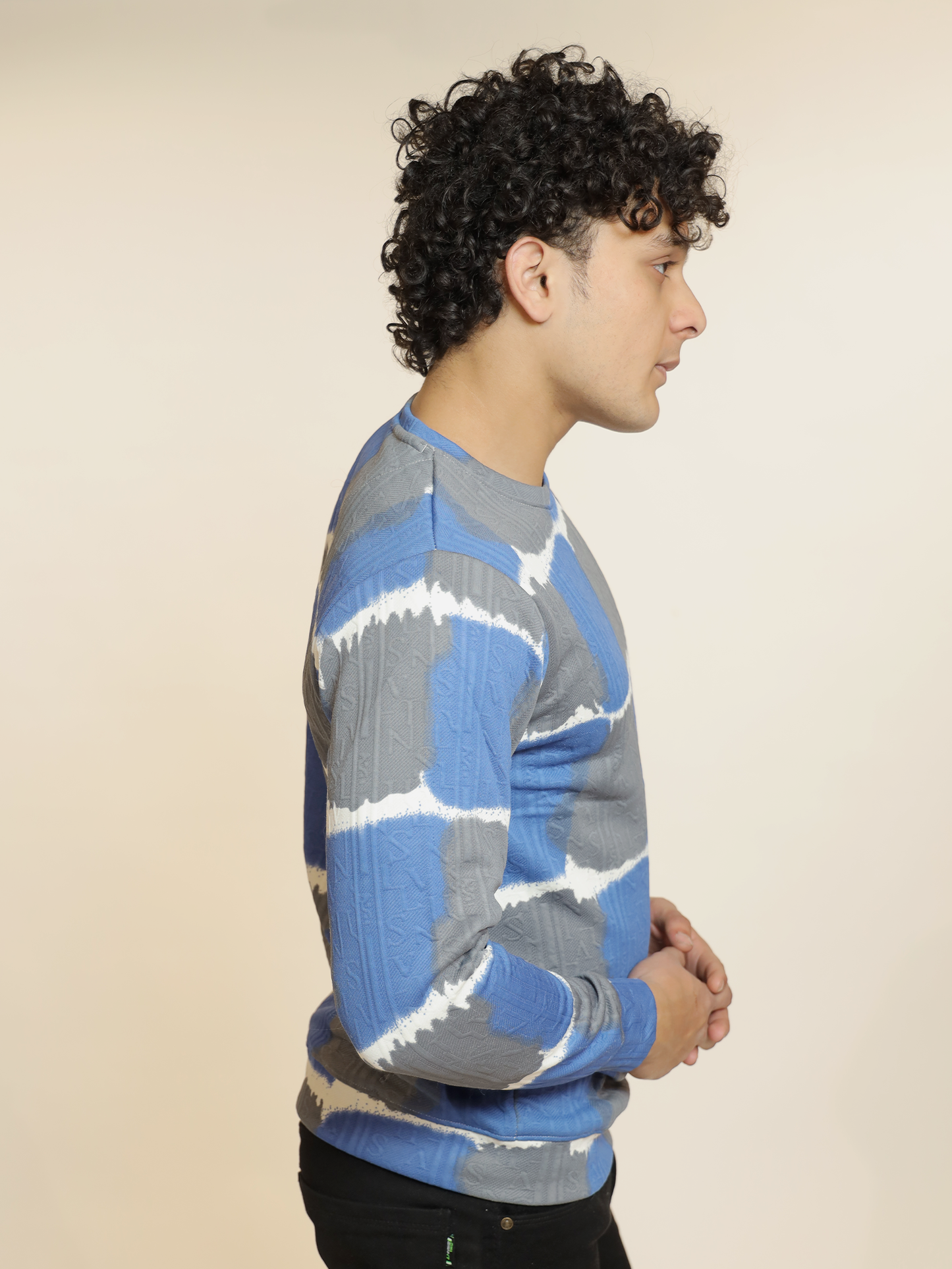 Electric Blue Wavy T-shirt