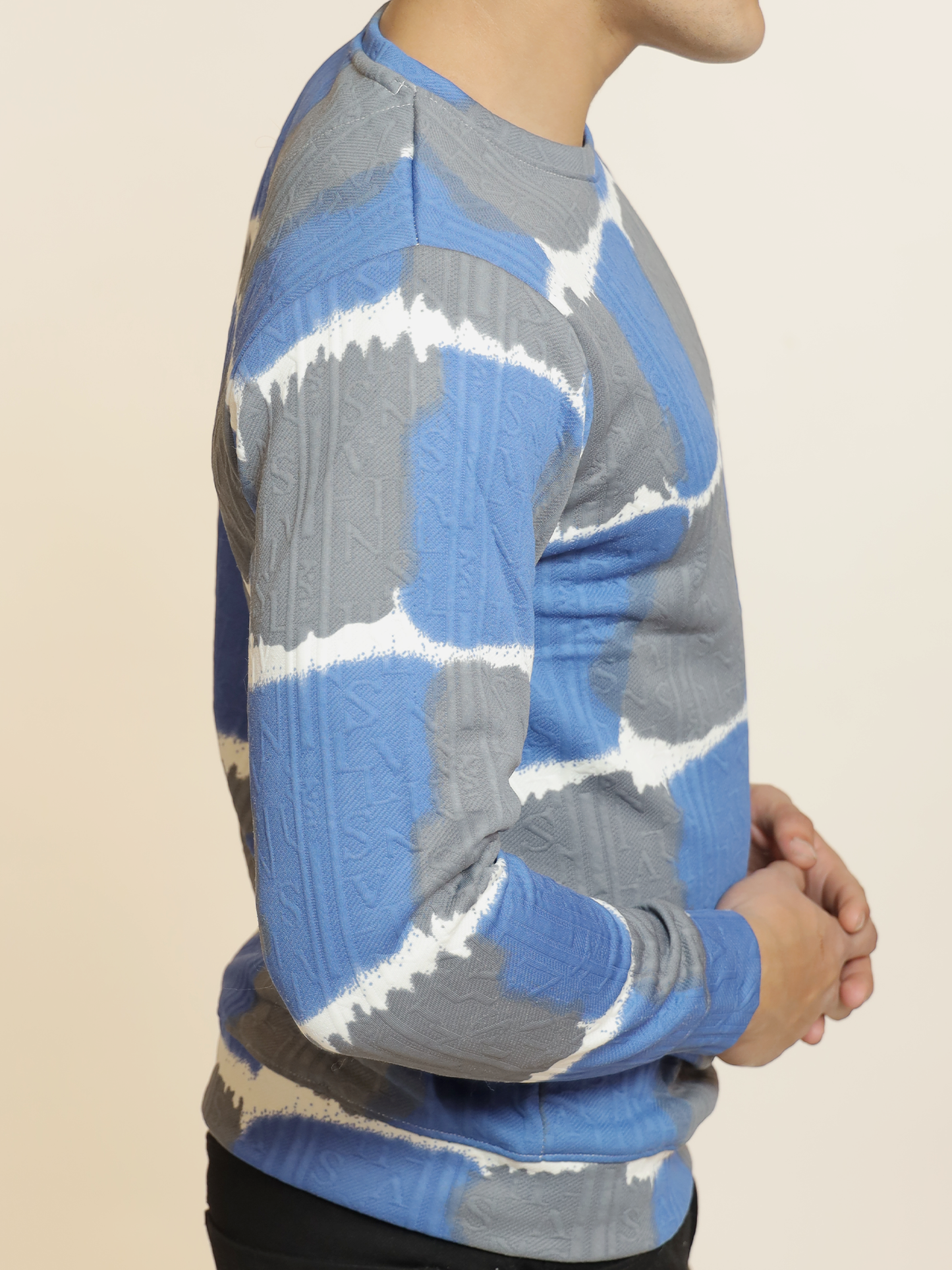 Electric Blue Wavy T-shirt