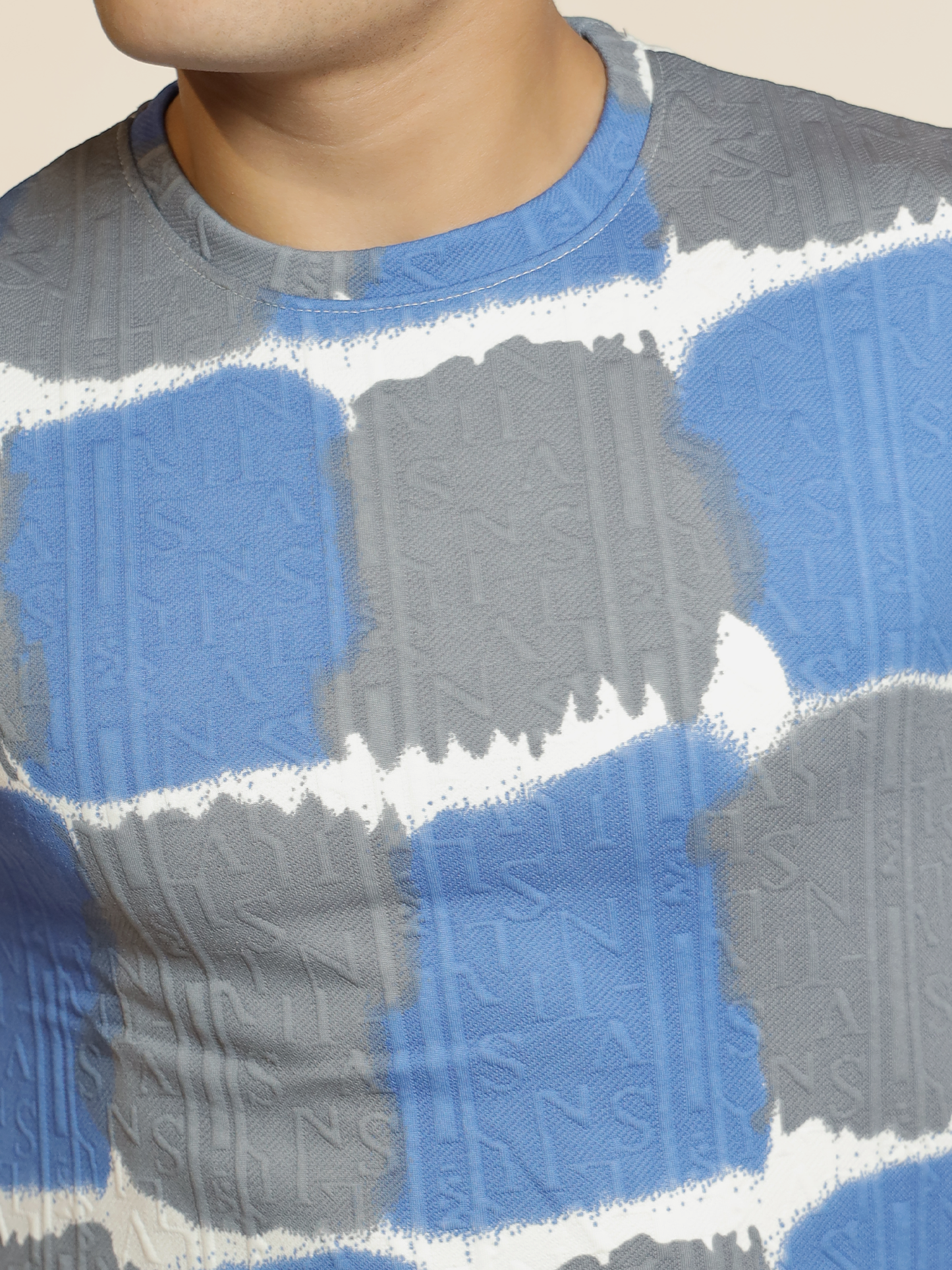 Electric Blue Wavy T-shirt