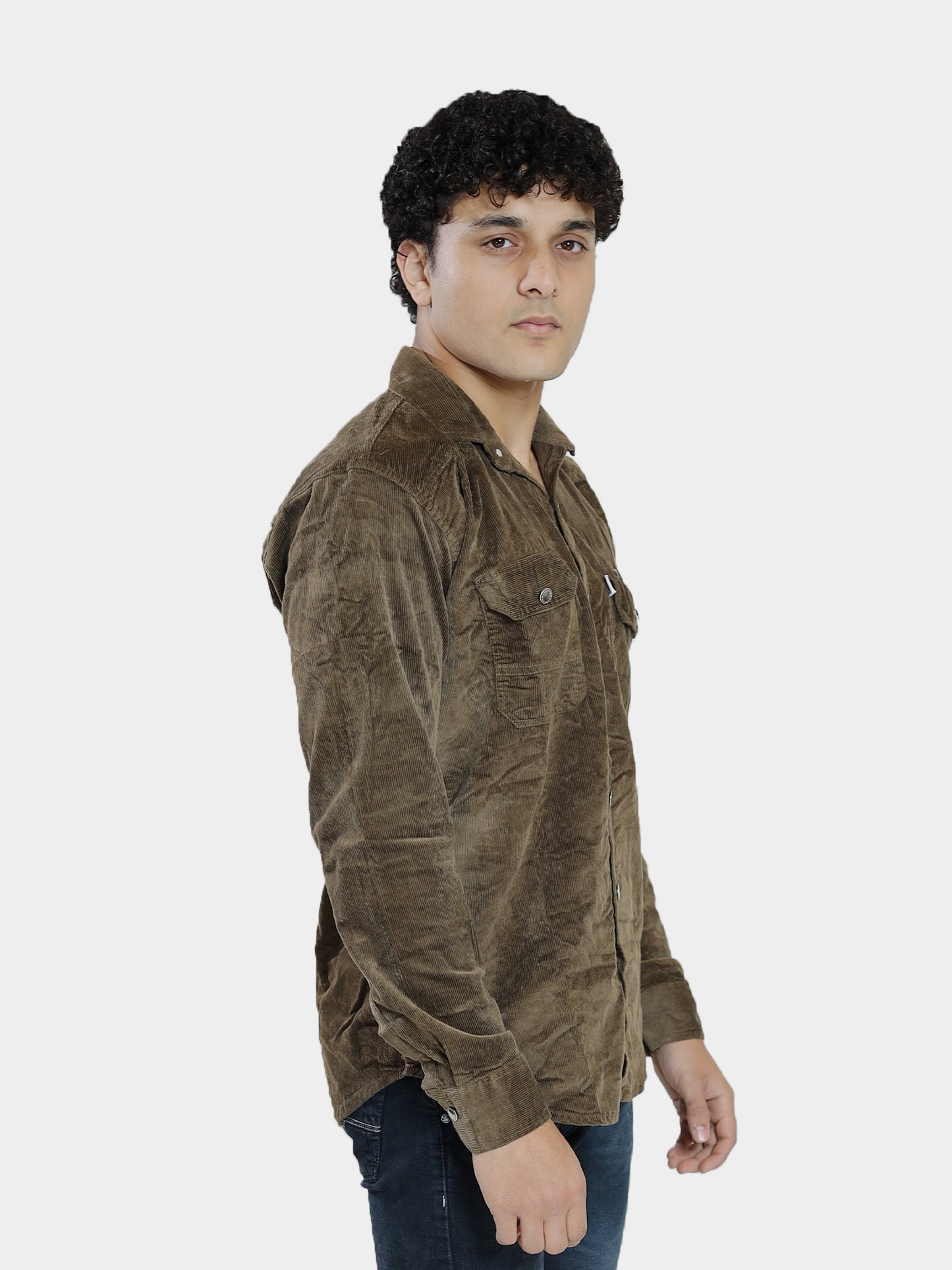 Woodland Brown Cord Shirt