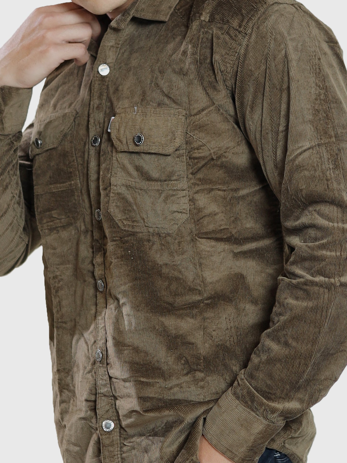 Woodland Brown Cord Shirt