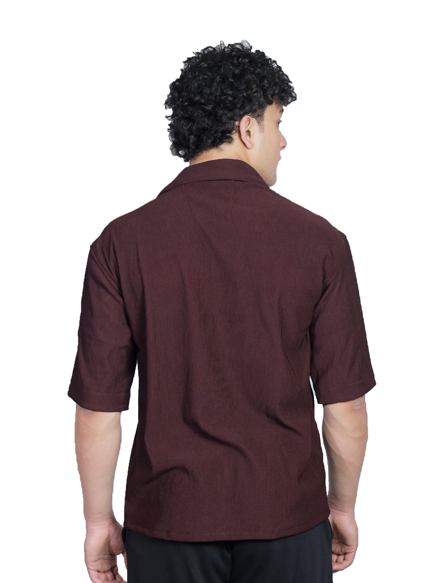 Crimson Heritage Cuban Collar Oversized Shirt
