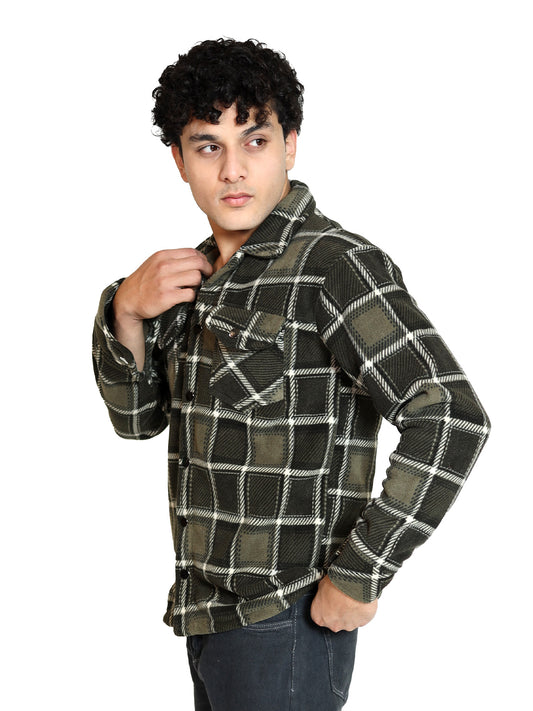 Classic Olive Plaid Shacket