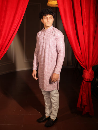 Rose Quartz Elegant Celebration Kurta Pajama