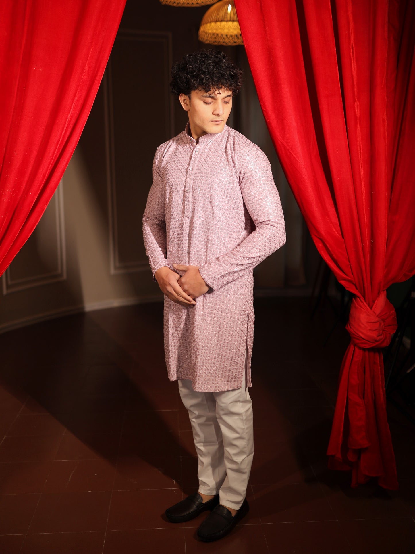 Rose Quartz Elegant Celebration Kurta Pajama