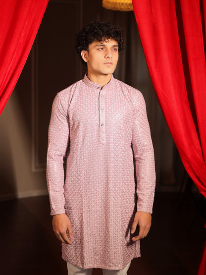 Rose Quartz Elegant Celebration Kurta Pajama