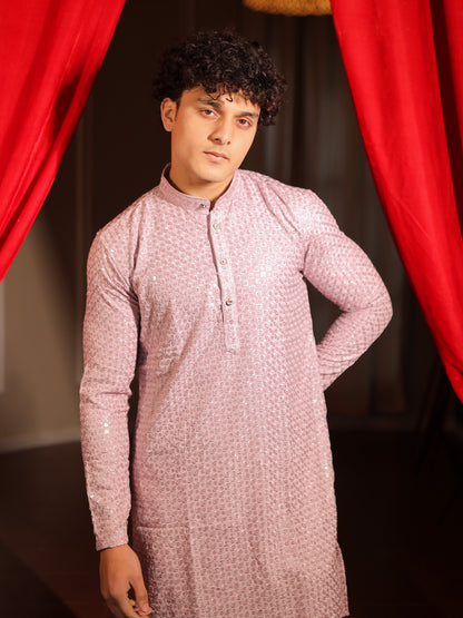 Rose Quartz Elegant Celebration Kurta Pajama