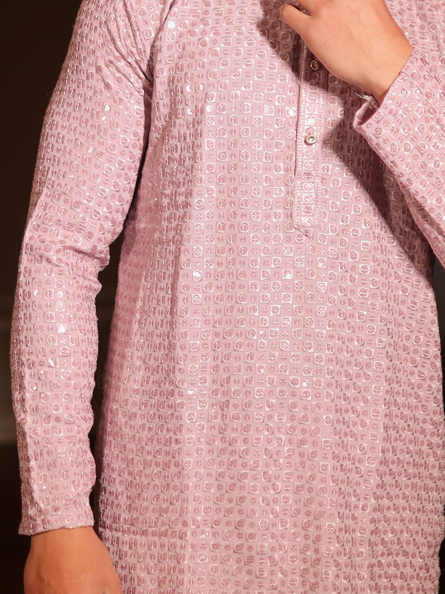 Rose Quartz Elegant Celebration Kurta Pajama