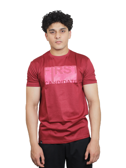 Crimson Political Statement Graphic Tee