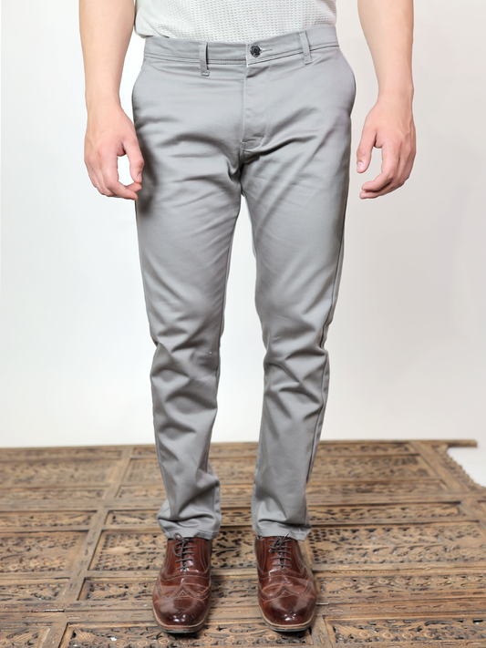 Slate Horizon Slim-Fit Stretch Chino Pants