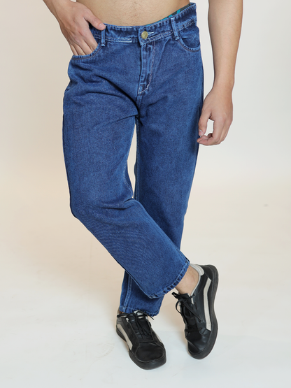 Classic blue durable denim jeans