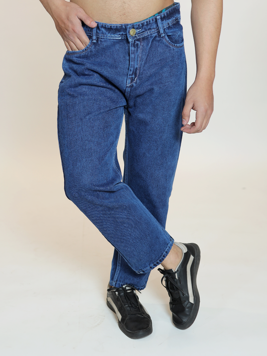 Classic blue durable denim jeans