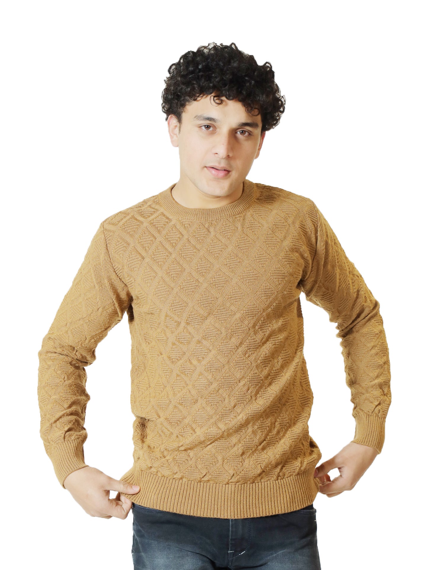 Caramel Quilt Classic Sweater