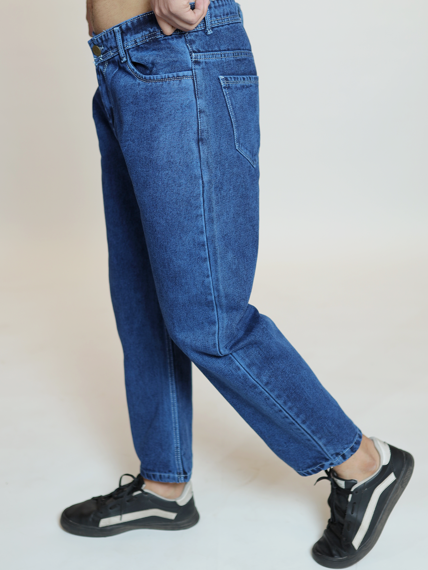 Classic blue durable denim jeans