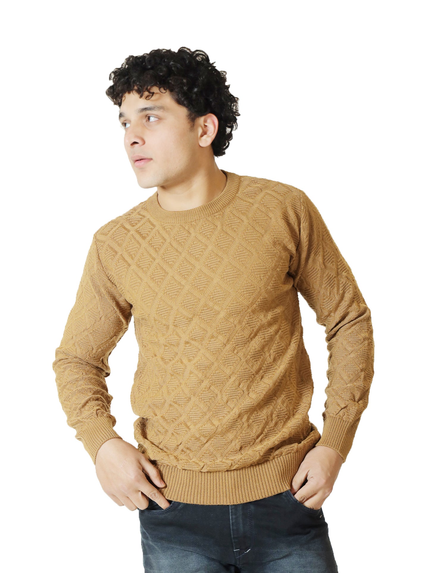 Caramel Quilt Classic Sweater