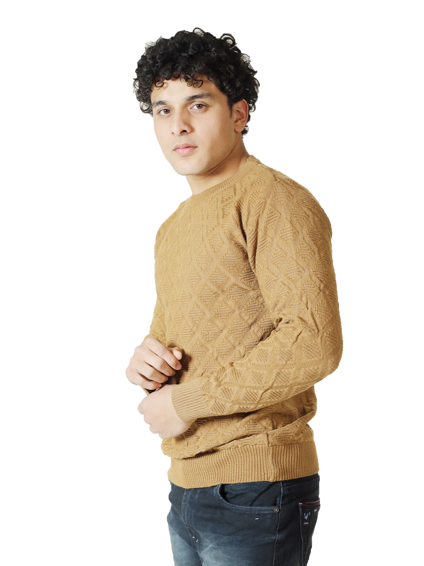 Caramel Quilt Classic Sweater