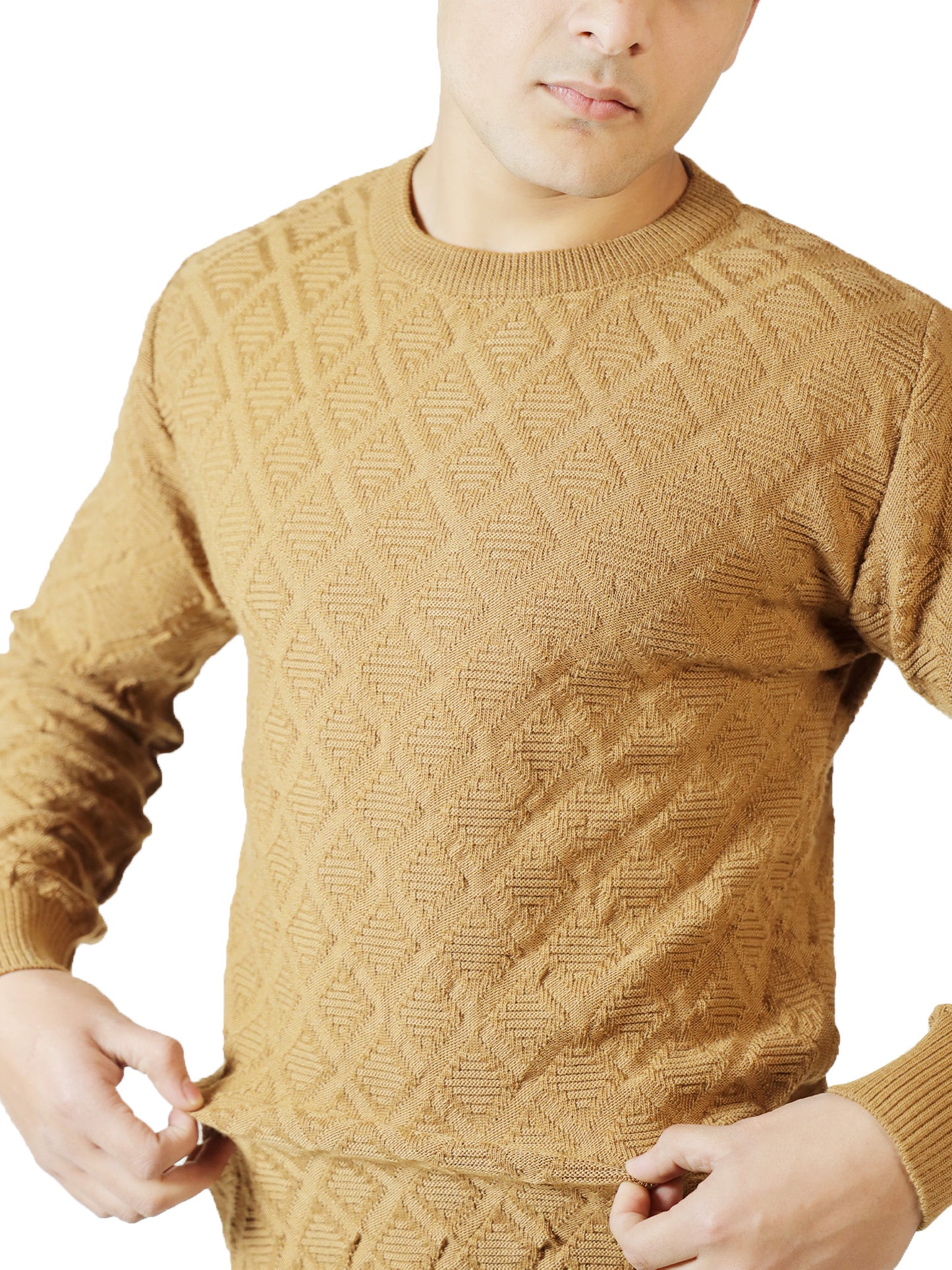 Caramel Quilt Classic Sweater