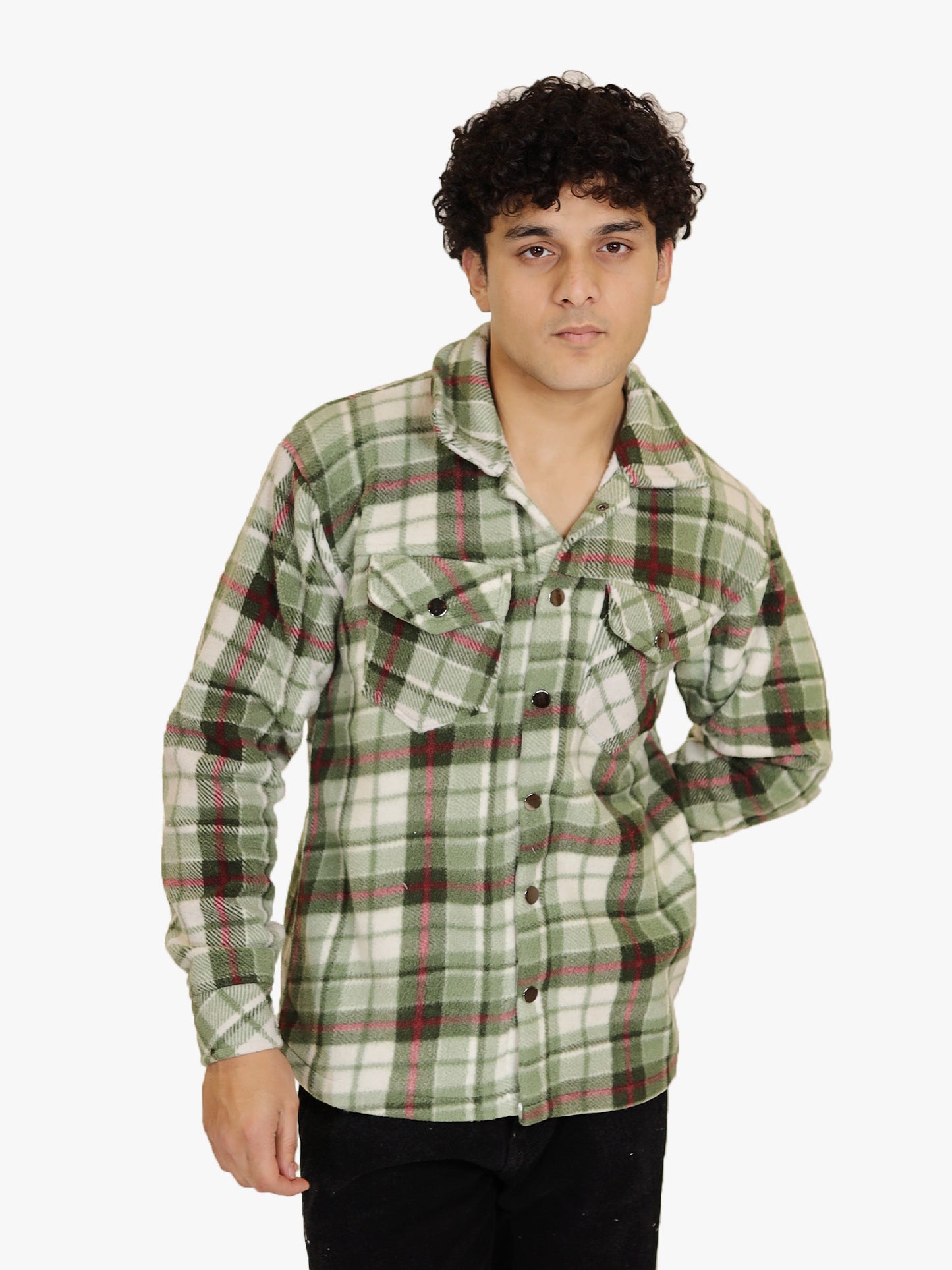 Olive Dune Plaid Shacket