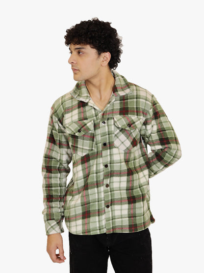 Olive Dune Plaid Shacket