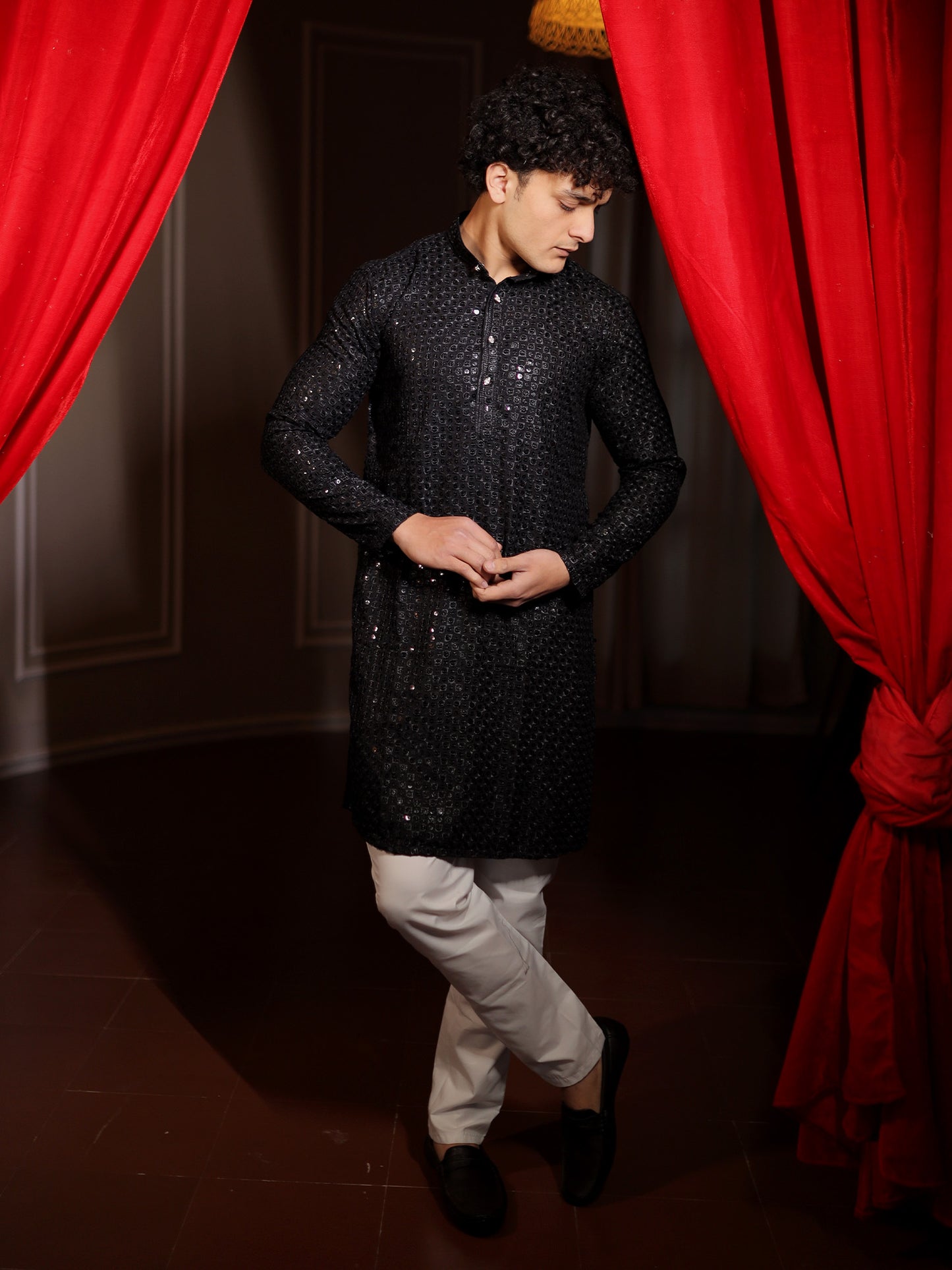 Raven Black Signature Collection Kurta Pajama