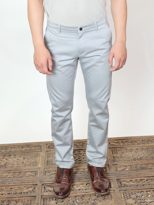 Silver Mist Premium Cotton Dress Pants