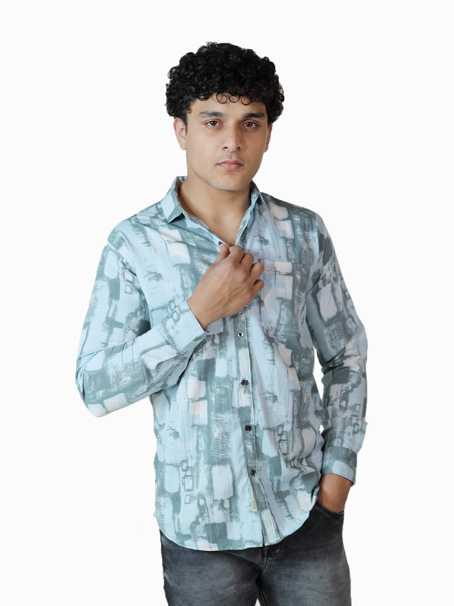 Arctic Crystal Pattern Shirt