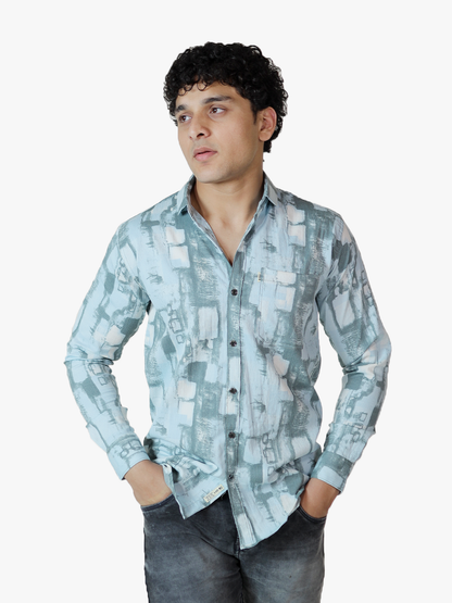 Arctic Crystal Pattern Shirt