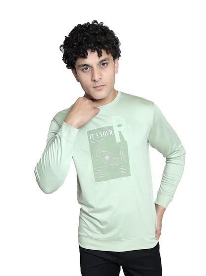 Mint Green Typography T-shirt