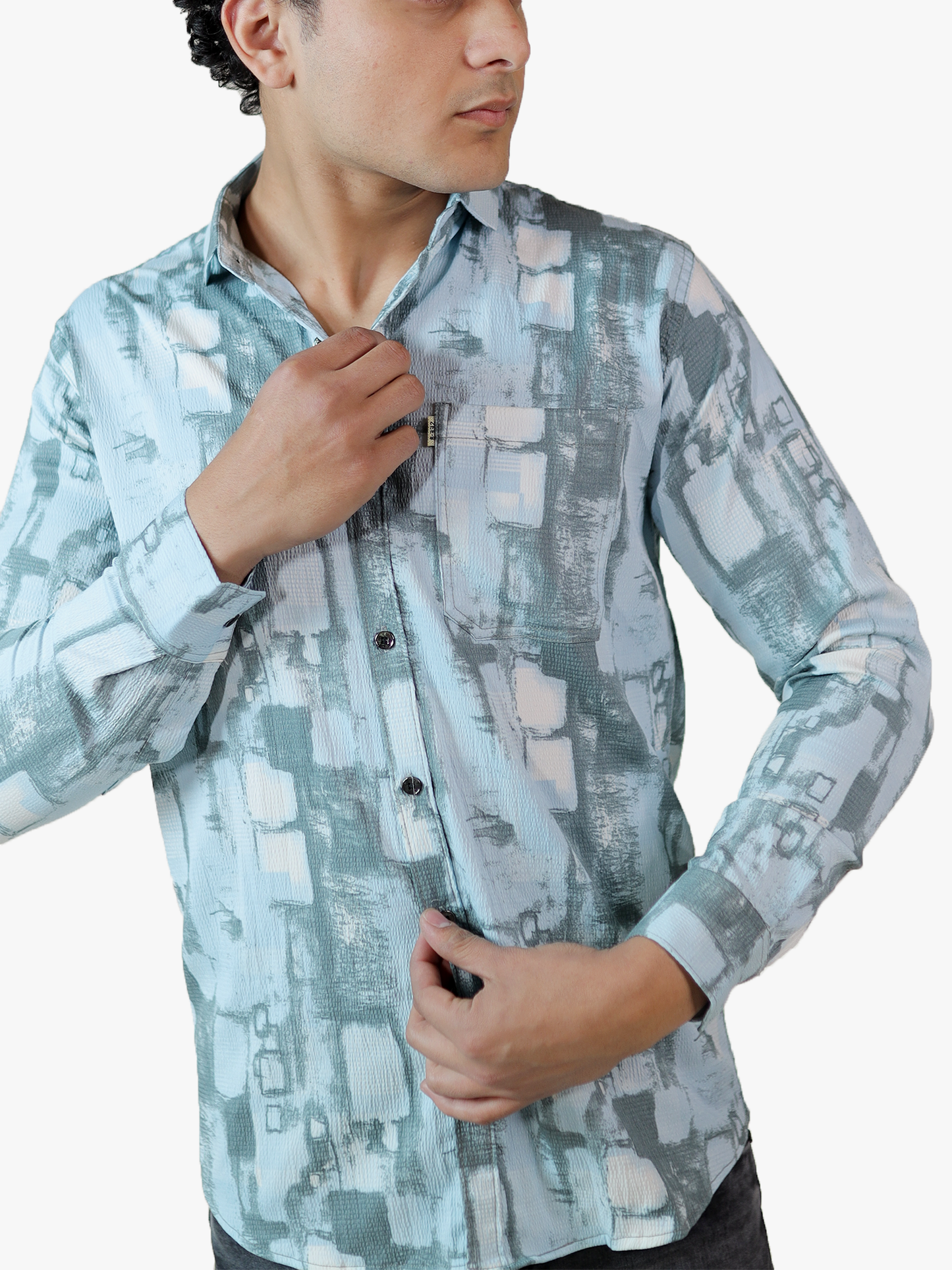 Arctic Crystal Pattern Shirt